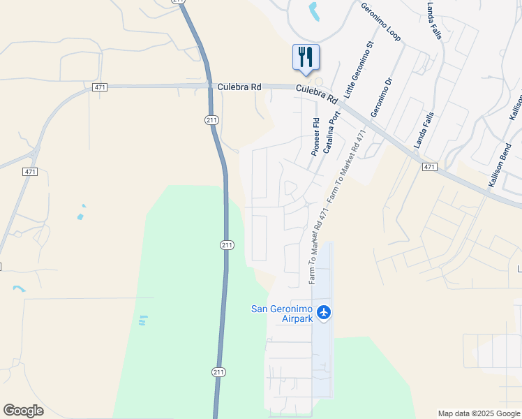 map of restaurants, bars, coffee shops, grocery stores, and more near 7978 Hanging Branch in San Antonio