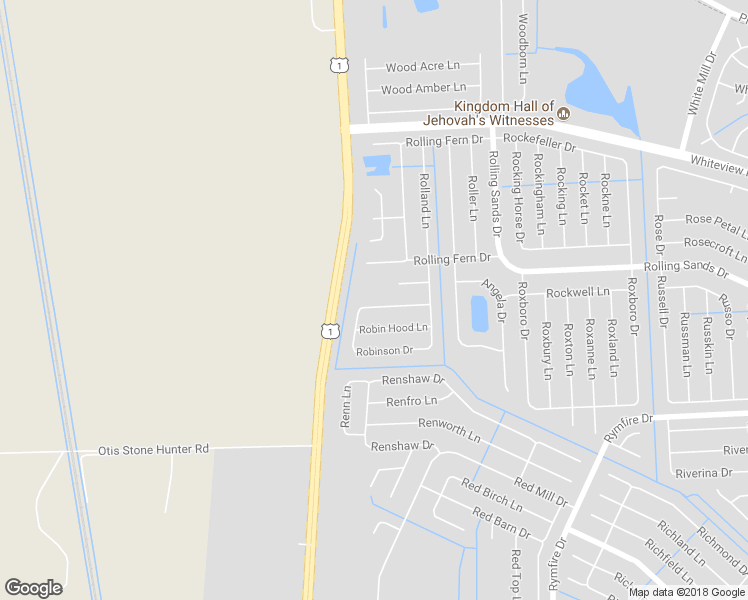 map of restaurants, bars, coffee shops, grocery stores, and more near 81 Robinson Drive in Palm Coast