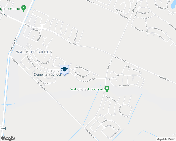 map of restaurants, bars, coffee shops, grocery stores, and more near 7111 Pearl Terrace Lane in Richmond