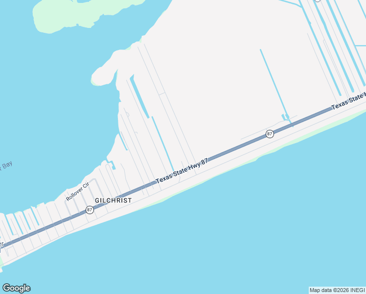 map of restaurants, bars, coffee shops, grocery stores, and more near 1048 Waco in Bolivar Peninsula