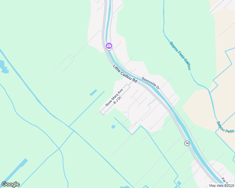 map of restaurants, bars, coffee shops, grocery stores, and more near 301 Rose Mary Avenue in Chauvin