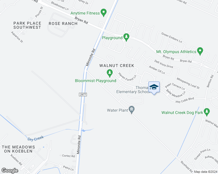 map of restaurants, bars, coffee shops, grocery stores, and more near 6606 Point Hollow Lane in Richmond