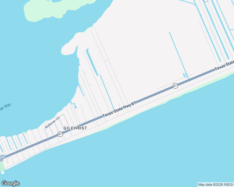 map of restaurants, bars, coffee shops, grocery stores, and more near 1064 Waco in Bolivar Peninsula