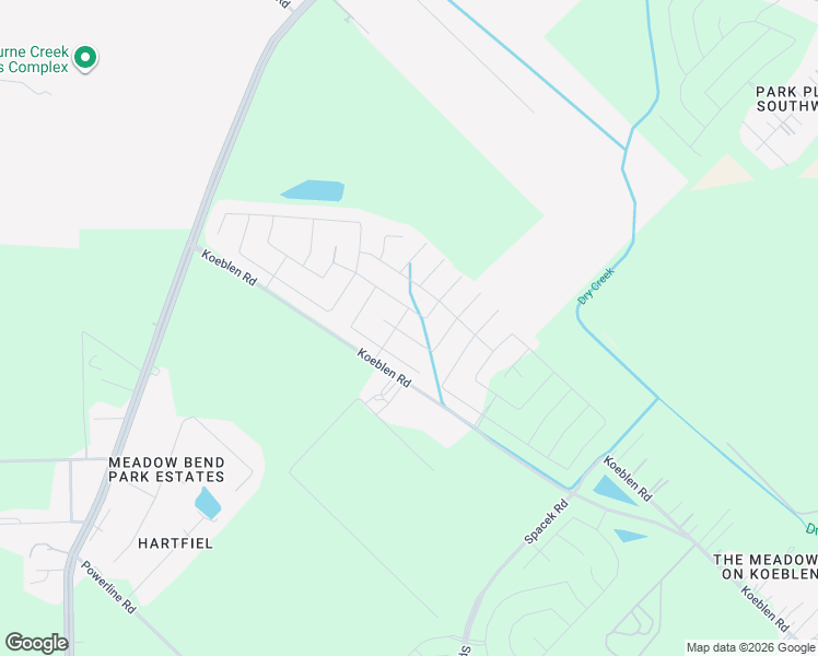 map of restaurants, bars, coffee shops, grocery stores, and more near 5330 Koeblen Road in Rosenberg