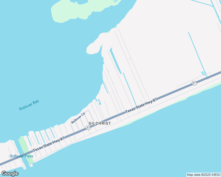 map of restaurants, bars, coffee shops, grocery stores, and more near 1097 Gulf Supply Road in Bolivar Peninsula
