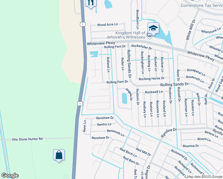 map of restaurants, bars, coffee shops, grocery stores, and more near 2 Robin Place in Palm Coast