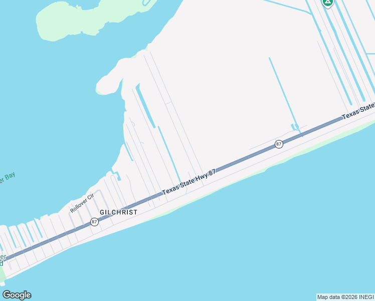 map of restaurants, bars, coffee shops, grocery stores, and more near 1064 Waco in Bolivar Peninsula