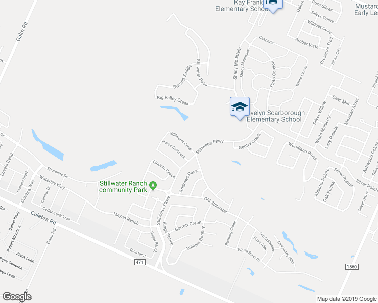 map of restaurants, bars, coffee shops, grocery stores, and more near 12510 Stillwater Creek in San Antonio