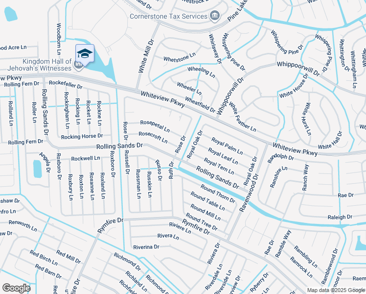 map of restaurants, bars, coffee shops, grocery stores, and more near 107 Rose Drive in Palm Coast