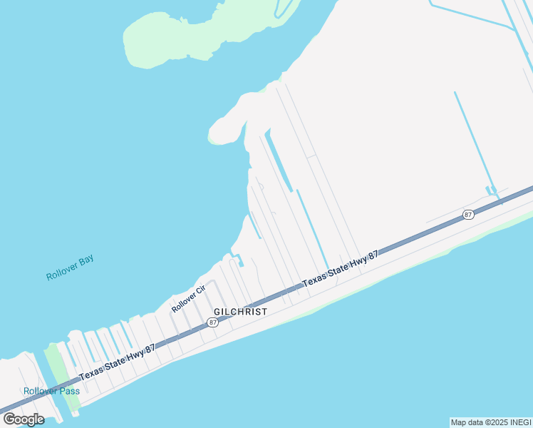 map of restaurants, bars, coffee shops, grocery stores, and more near 1097 Gulf Supply Road in Bolivar Peninsula