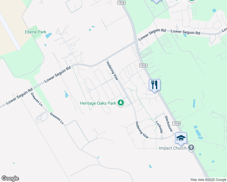 map of restaurants, bars, coffee shops, grocery stores, and more near 3129 Turquoise in Schertz