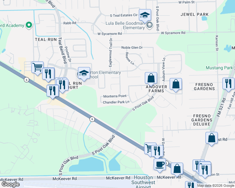 map of restaurants, bars, coffee shops, grocery stores, and more near 1438 Chanler Park Lane in Fresno