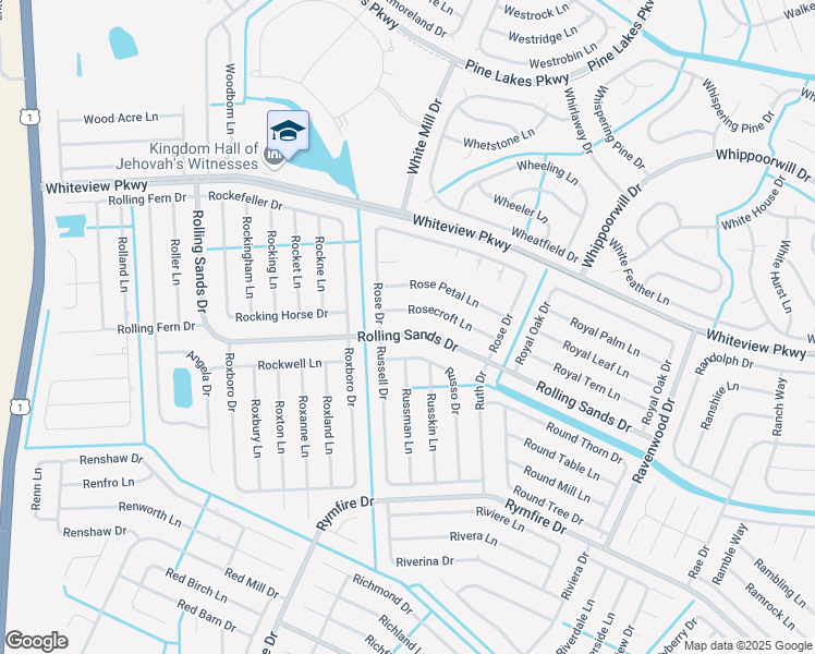 map of restaurants, bars, coffee shops, grocery stores, and more near 14 Rosecroft Lane in Palm Coast