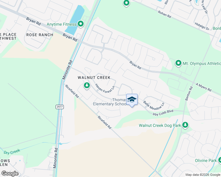 map of restaurants, bars, coffee shops, grocery stores, and more near 6707 Haven Forest Lane in Richmond