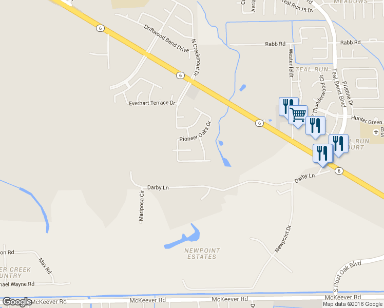 map of restaurants, bars, coffee shops, grocery stores, and more near 2511 Harpers Creek Court in Fresno