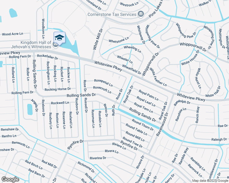 map of restaurants, bars, coffee shops, grocery stores, and more near 41 Rose Petal Lane in Palm Coast