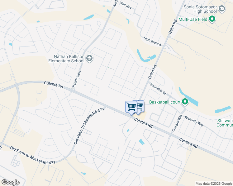 map of restaurants, bars, coffee shops, grocery stores, and more near 13410 Colorado Parke in San Antonio