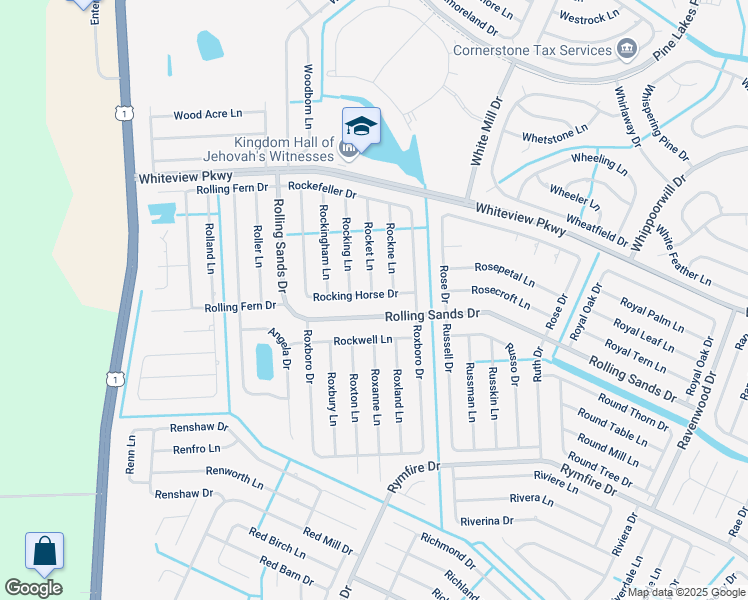 map of restaurants, bars, coffee shops, grocery stores, and more near 62 Rocking Horse Drive in Palm Coast