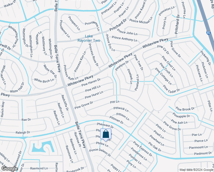 map of restaurants, bars, coffee shops, grocery stores, and more near 48 Pine Hill Lane in Palm Coast