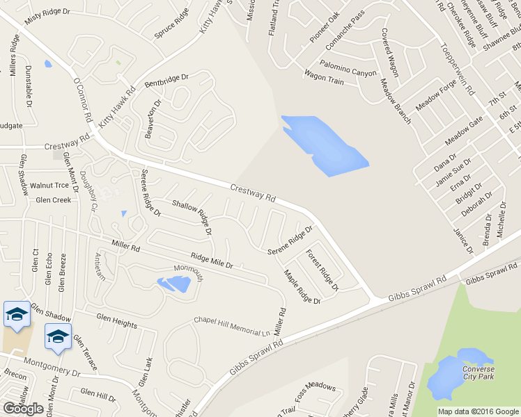 map of restaurants, bars, coffee shops, grocery stores, and more near 7747 Painted Ridge Drive in San Antonio