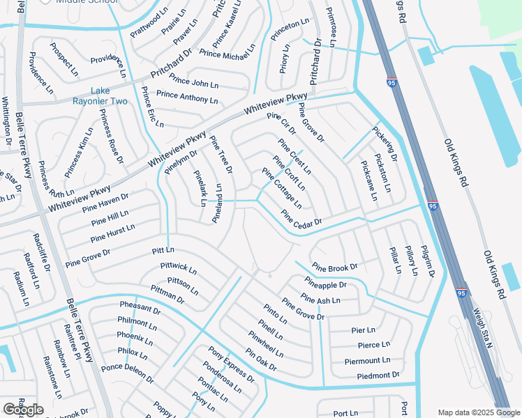 map of restaurants, bars, coffee shops, grocery stores, and more near 12 Pine Cedar Drive in Palm Coast