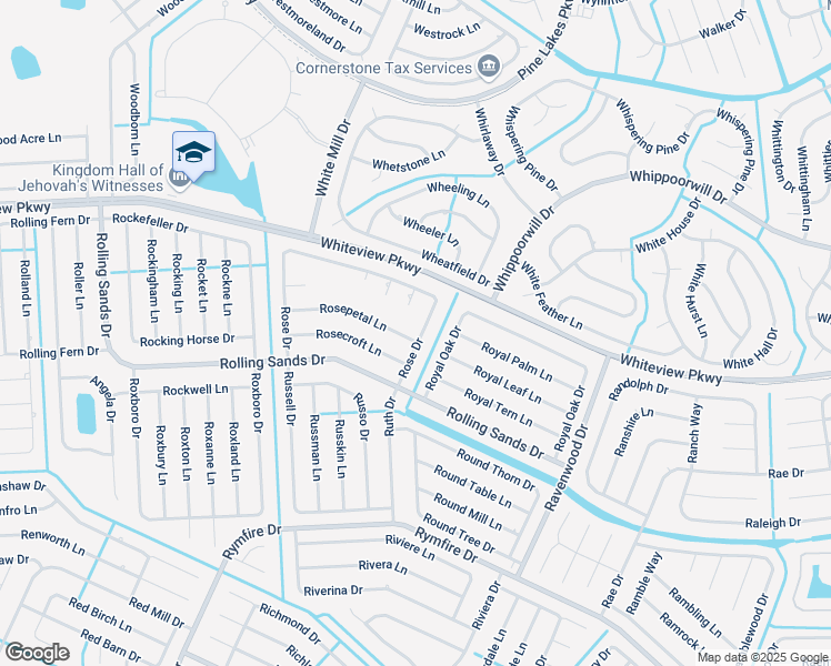 map of restaurants, bars, coffee shops, grocery stores, and more near 41 Rose Petal Lane in Palm Coast