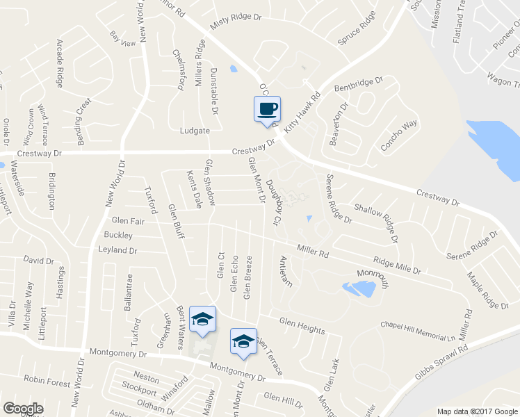 map of restaurants, bars, coffee shops, grocery stores, and more near 7146 Glen Creek in San Antonio