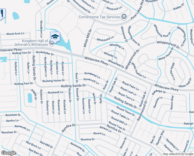 map of restaurants, bars, coffee shops, grocery stores, and more near 26 Rose Petal Lane in Palm Coast