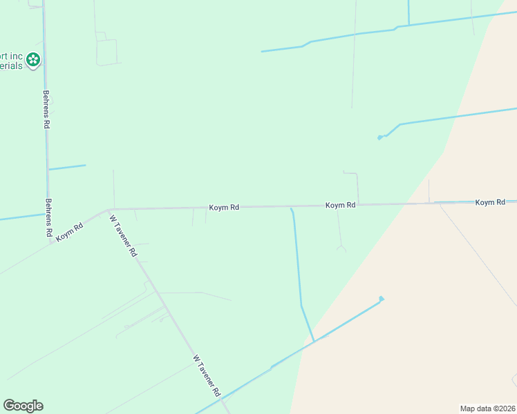 map of restaurants, bars, coffee shops, grocery stores, and more near Koym Road in Beasley