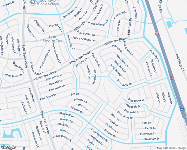 map of restaurants, bars, coffee shops, grocery stores, and more near 29 Pineland Lane in Palm Coast