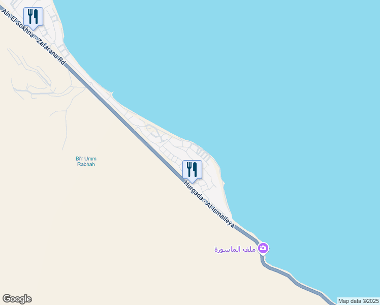 map of restaurants, bars, coffee shops, grocery stores, and more near Hurgada - Al Ismaileya in Attaka