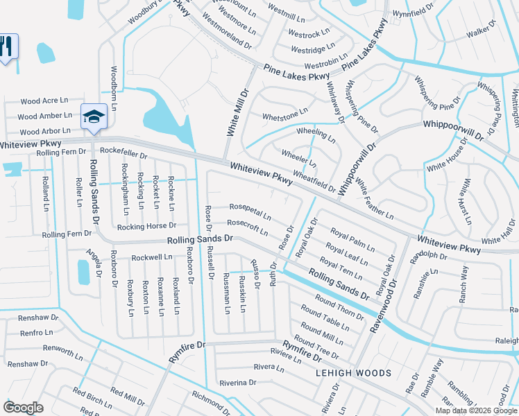 map of restaurants, bars, coffee shops, grocery stores, and more near 3 Rose Place in Palm Coast