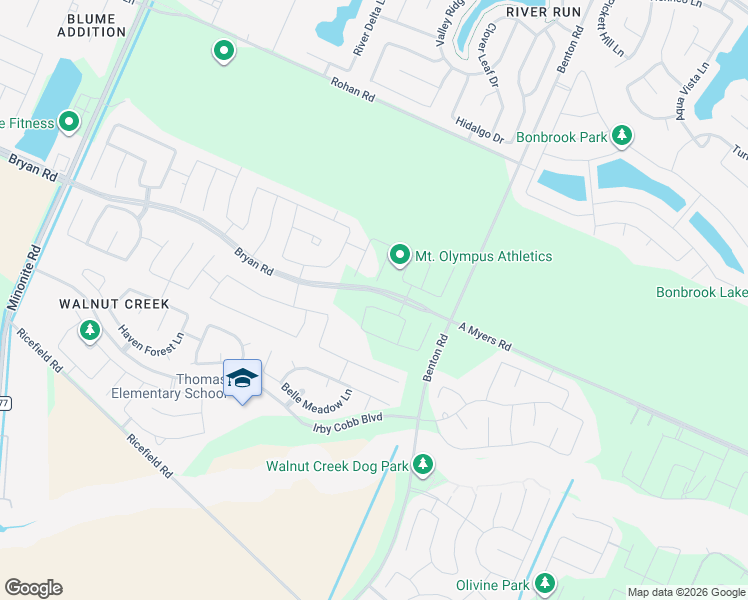 map of restaurants, bars, coffee shops, grocery stores, and more near Benton Road in Richmond