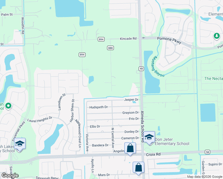 map of restaurants, bars, coffee shops, grocery stores, and more near 4798 Allison Richey Road in Rosharon