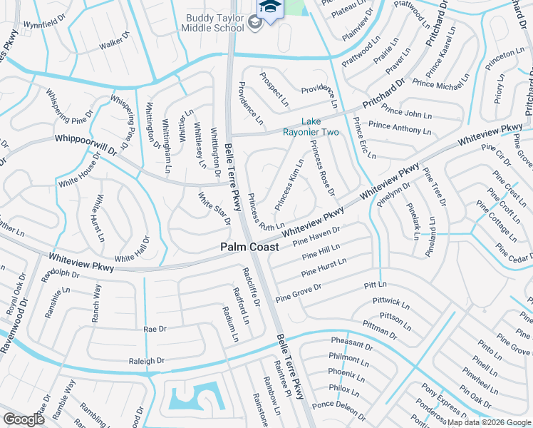map of restaurants, bars, coffee shops, grocery stores, and more near 3 Princess Kim Place in Palm Coast