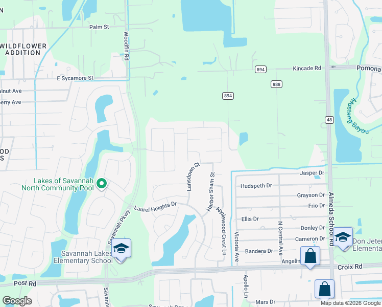 map of restaurants, bars, coffee shops, grocery stores, and more near 4502 Barnstone Ridge Lane in Rosharon