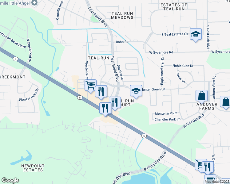 map of restaurants, bars, coffee shops, grocery stores, and more near 4611 Twin Elm Drive in Fresno