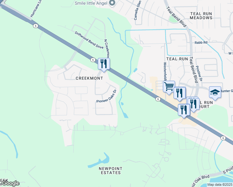 map of restaurants, bars, coffee shops, grocery stores, and more near 2415 Pioneer Oaks Drive in Fresno