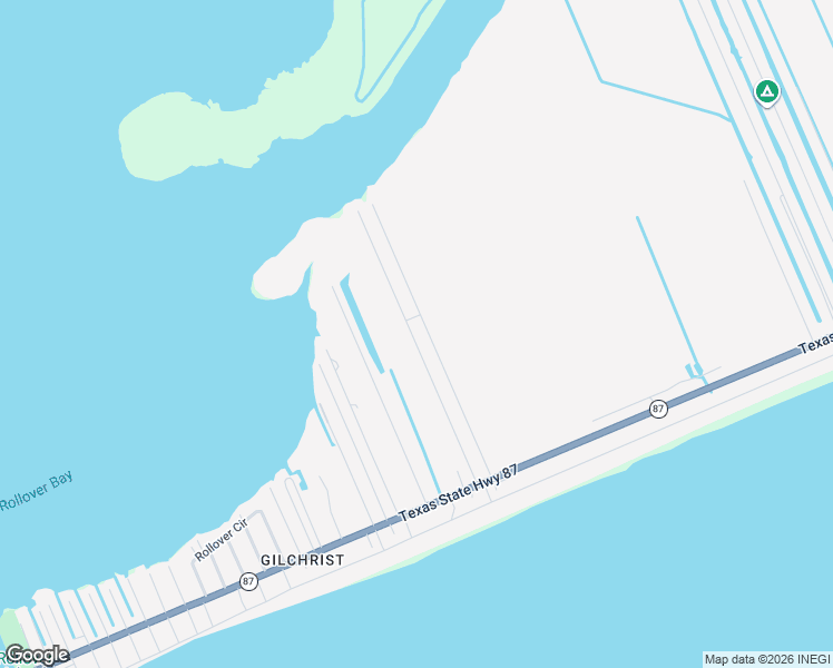 map of restaurants, bars, coffee shops, grocery stores, and more near 1163 Faggard's Slip Road in Bolivar Peninsula