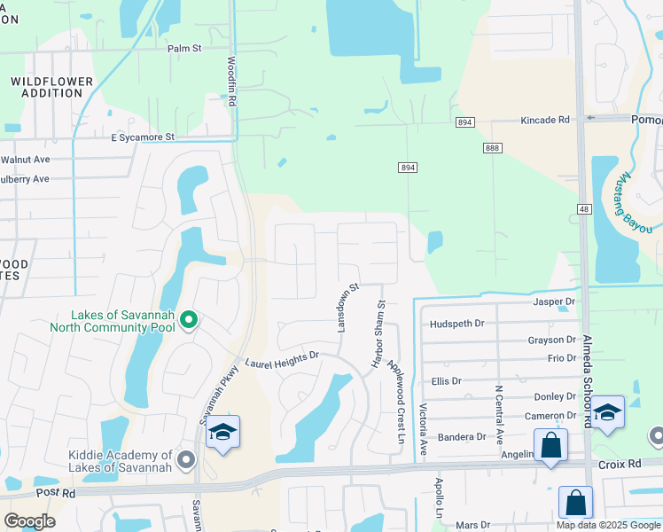 map of restaurants, bars, coffee shops, grocery stores, and more near 4502 Barnstone Ridge Lane in Rosharon