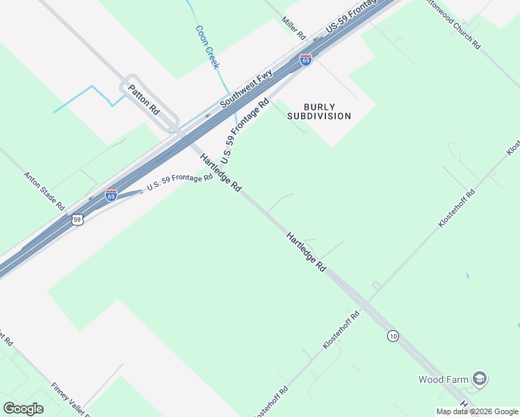 map of restaurants, bars, coffee shops, grocery stores, and more near 537 Texas 10 Spur in Rosenberg