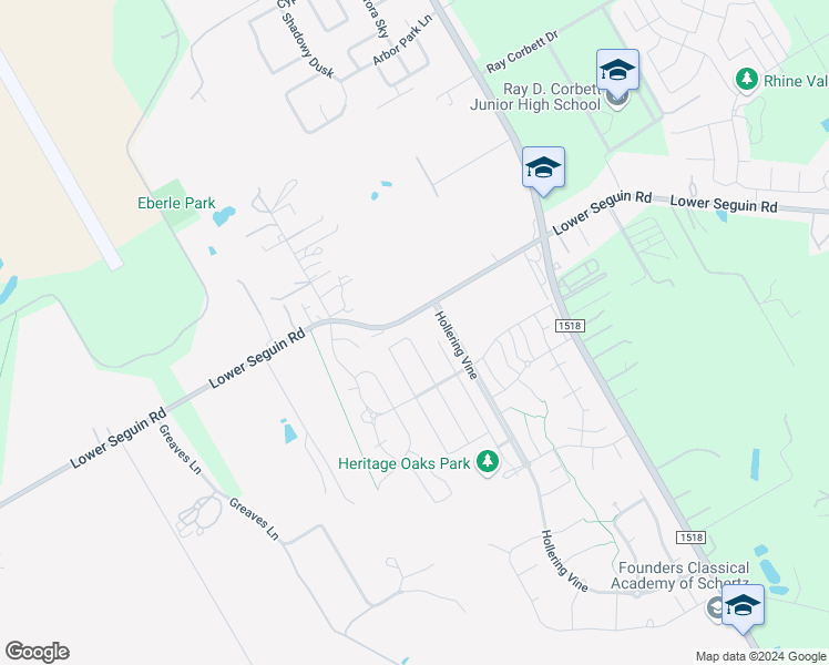 map of restaurants, bars, coffee shops, grocery stores, and more near 3001 Turquoise in Schertz