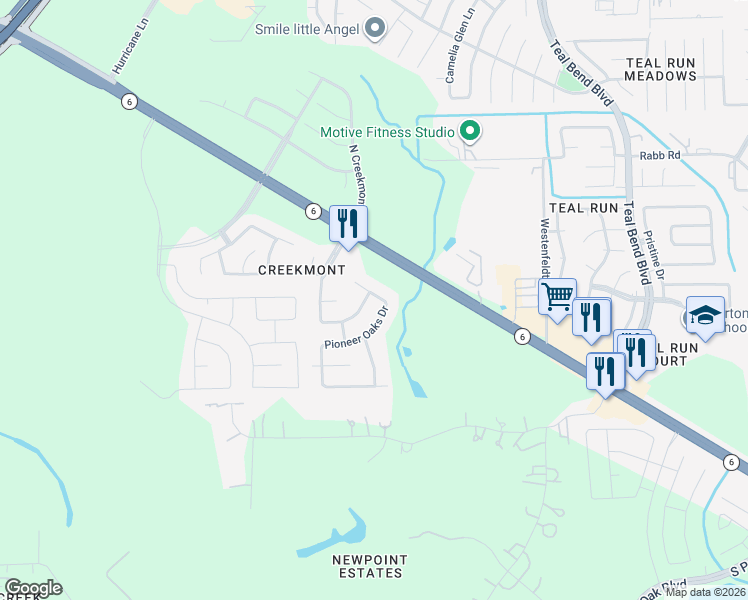 map of restaurants, bars, coffee shops, grocery stores, and more near 2415 Pioneer Oaks Drive in Fresno