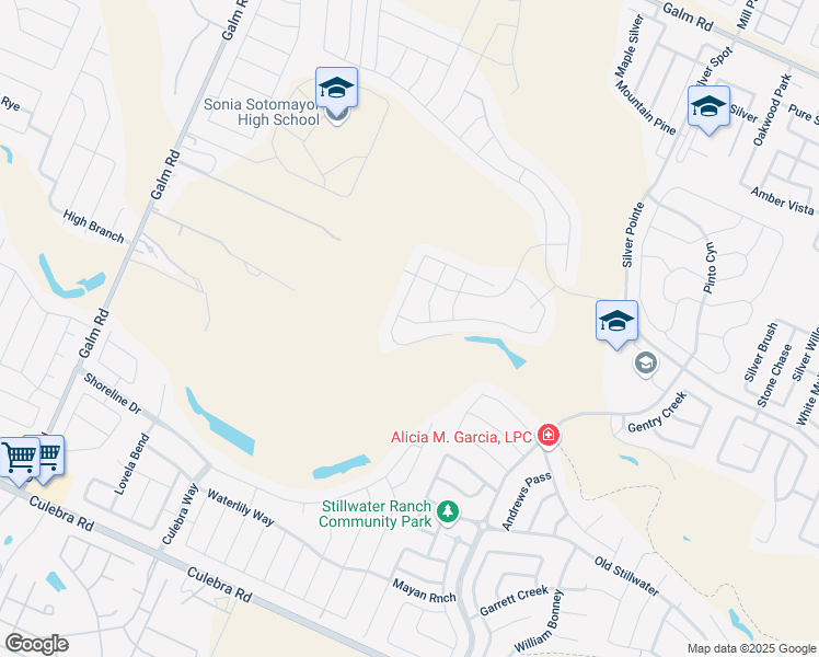 map of restaurants, bars, coffee shops, grocery stores, and more near 8717 Whiskey Flats in San Antonio