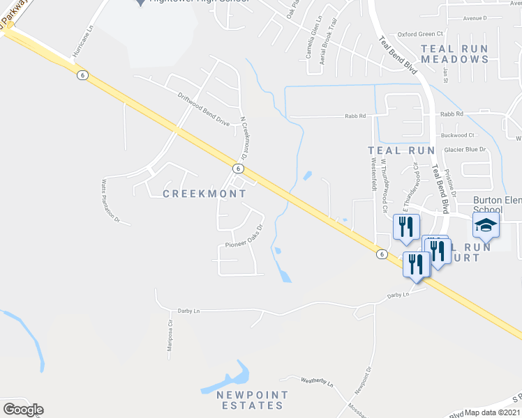 map of restaurants, bars, coffee shops, grocery stores, and more near 4611 Blakes Ridge Street in Fresno
