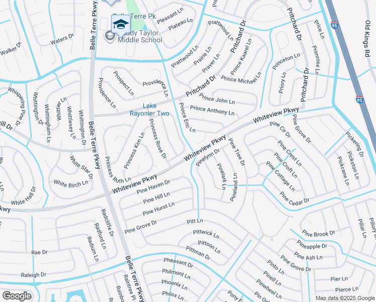 map of restaurants, bars, coffee shops, grocery stores, and more near 23 Princess Delores Place in Palm Coast