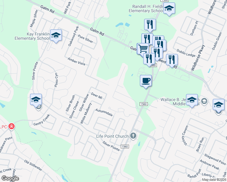 map of restaurants, bars, coffee shops, grocery stores, and more near 8527 Straight Oaks in San Antonio