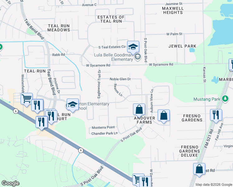 map of restaurants, bars, coffee shops, grocery stores, and more near 4518 Reams Ln in Fresno