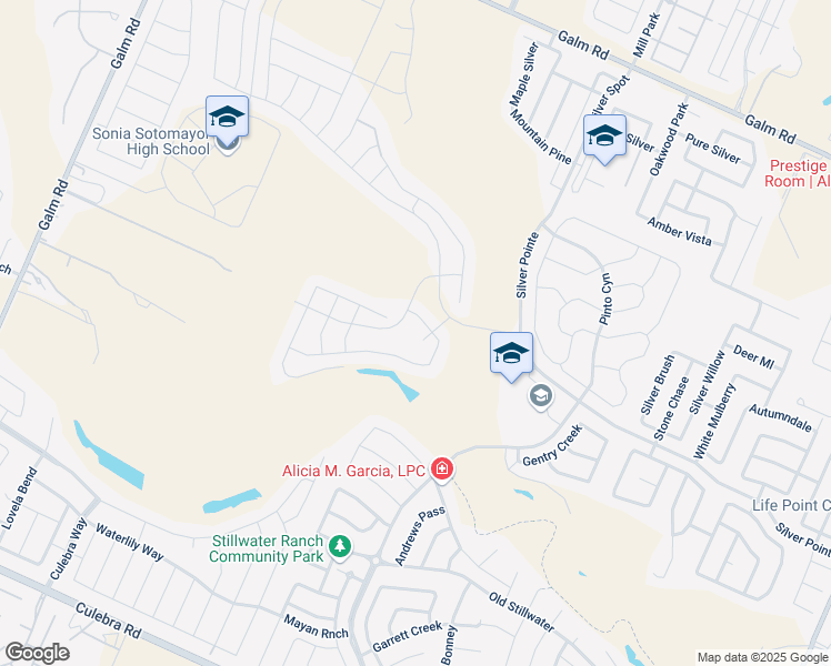 map of restaurants, bars, coffee shops, grocery stores, and more near 12411 Mineshaft in San Antonio