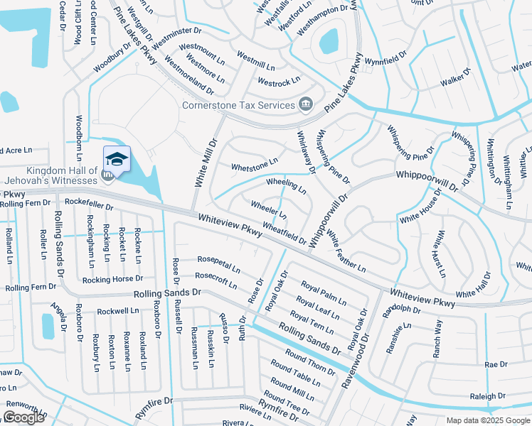 map of restaurants, bars, coffee shops, grocery stores, and more near 26 Wheatfield Drive in Palm Coast